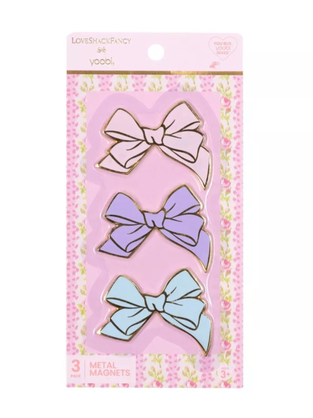 NWT LoveShackFancy x Target - Yoobi 3pk Magnets Bows